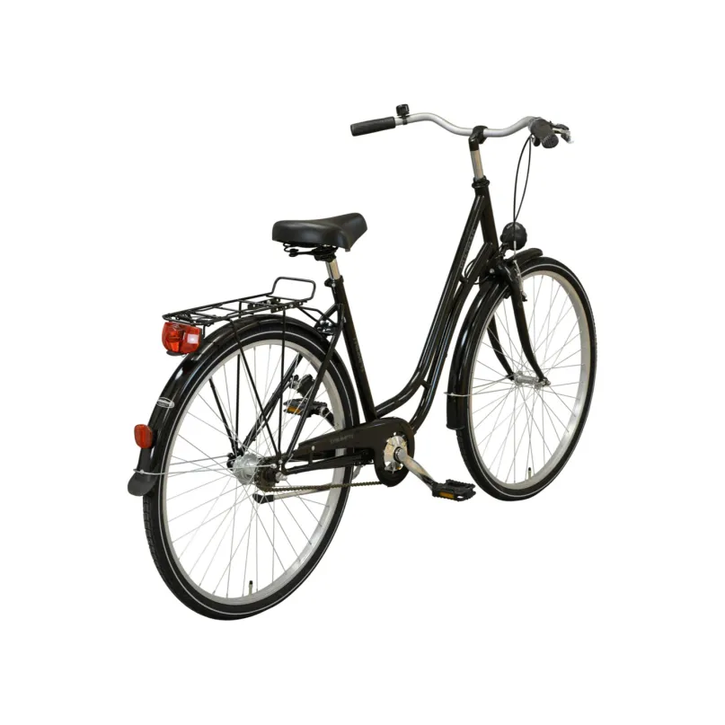 Kultrad City Bike Tiefeinsteiger schwarz