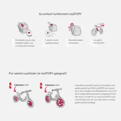 Laufrad-Notbremse für Puky LR 1L & LR 1L BR