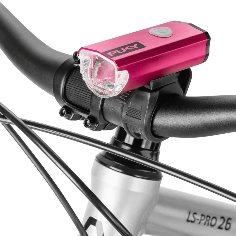 Lumi Fahrradlicht Kinder Set pink