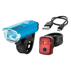 Lumi Fahrradlicht Kinder Set blau