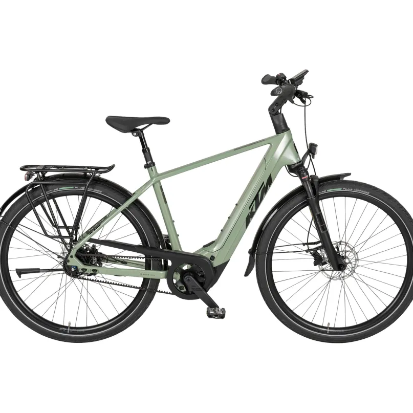 Macina City 800 Belt E-Bike City Bike Herren 28" grün