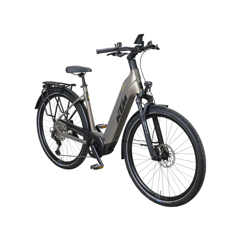 Macina Ultimate XTS E-Bike Trekkingrad Tiefeinsteiger 28" grau