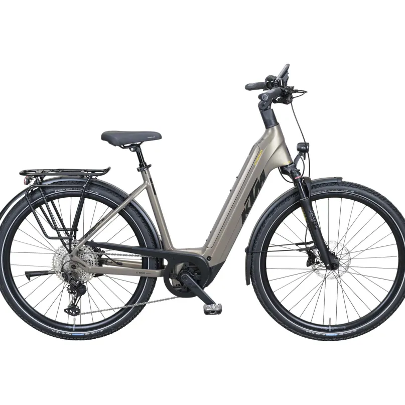 Macina Ultimate XTS E-Bike Trekkingrad Tiefeinsteiger 28" grau