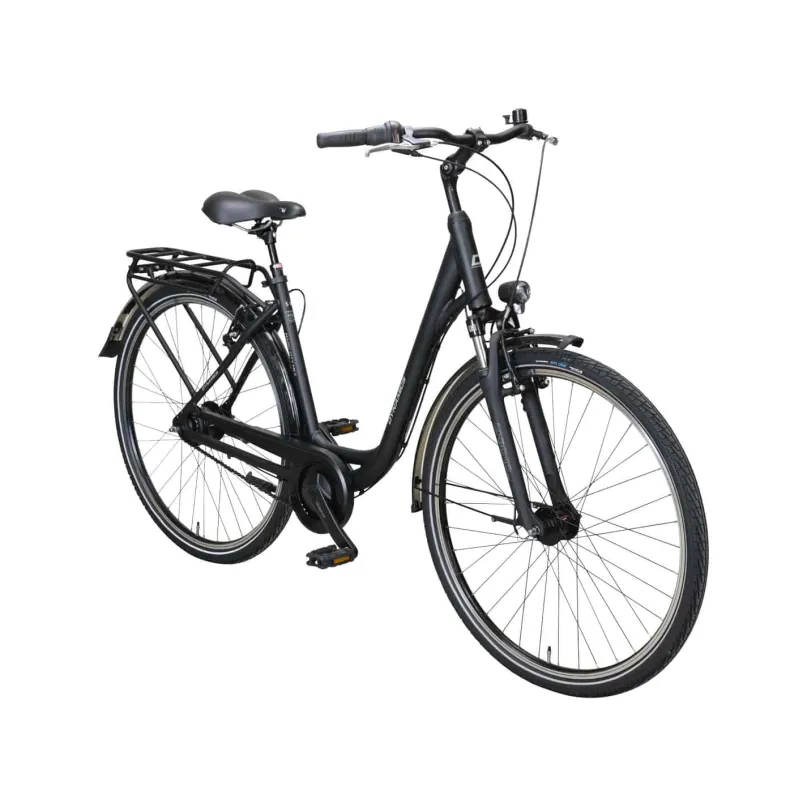 Magic City Bike Tiefeinsteiger 28" schwarz
