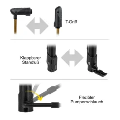 Minimorph klappbare Standpumpe