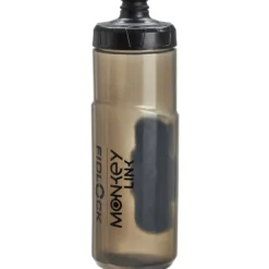 MonkeyBottle 600 ml Fahrrad-Trinkflasche mit Halterung