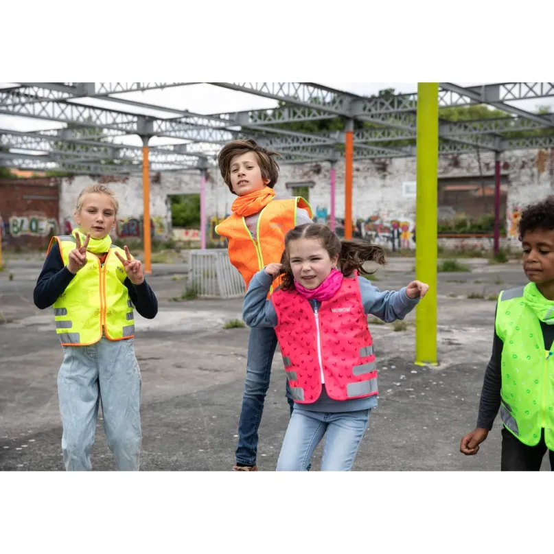Nutty Warnweste Kinder gelb