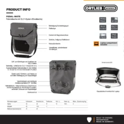 Pedal-Mate Fahrradtasche braun