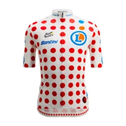 Polka Dot Tour de France Radtrikot kurzarm Herren