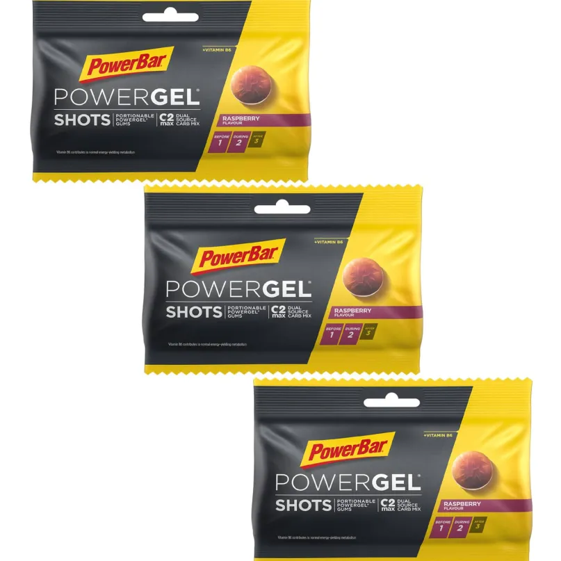 Powergel Shots Kohlenhydrat-Gummis 3er-Set (3 x 60 g)
