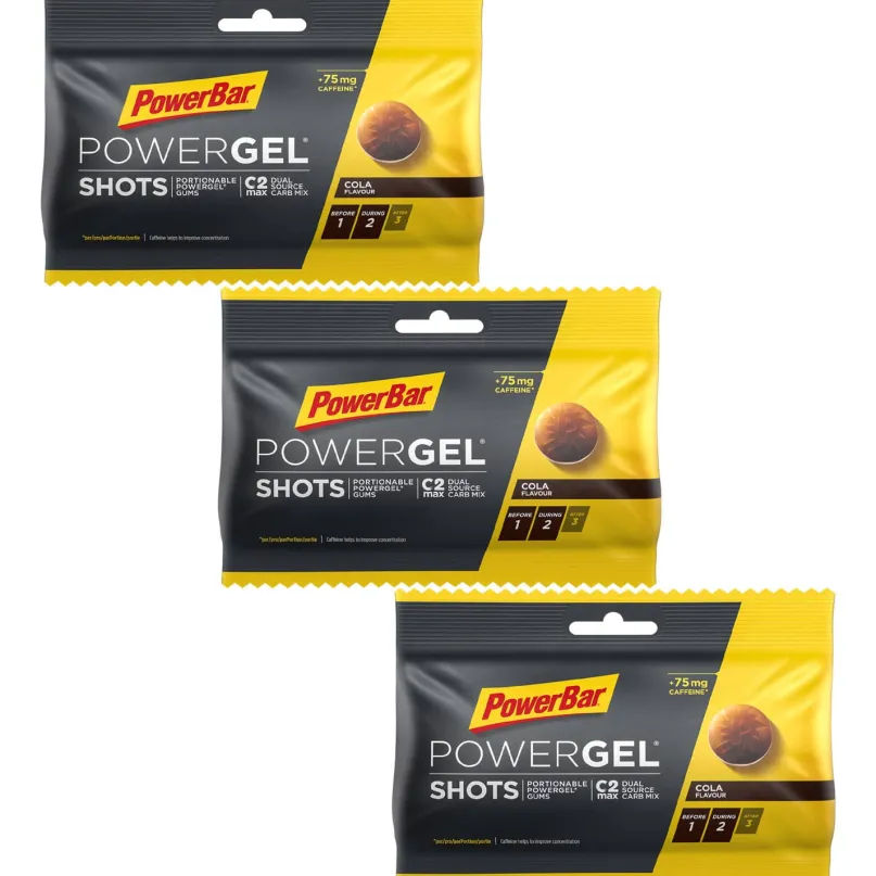Powergel Shots Kohlenhydrat-Gummis 3er-Set (3 x 60 g)