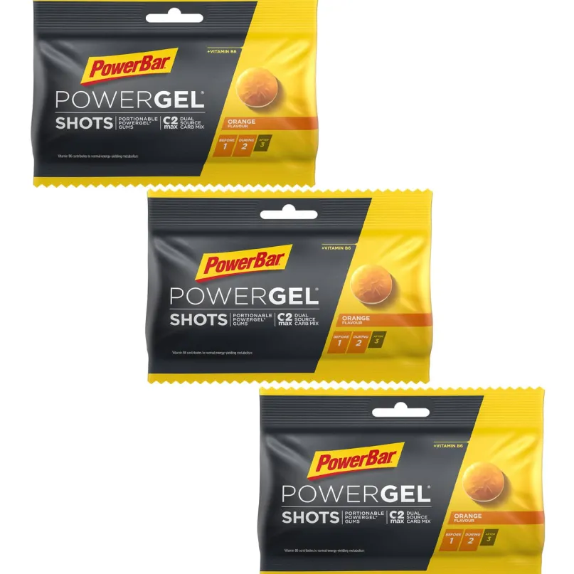 Powergel Shots Kohlenhydrat-Gummis 3er-Set (3 x 60 g)