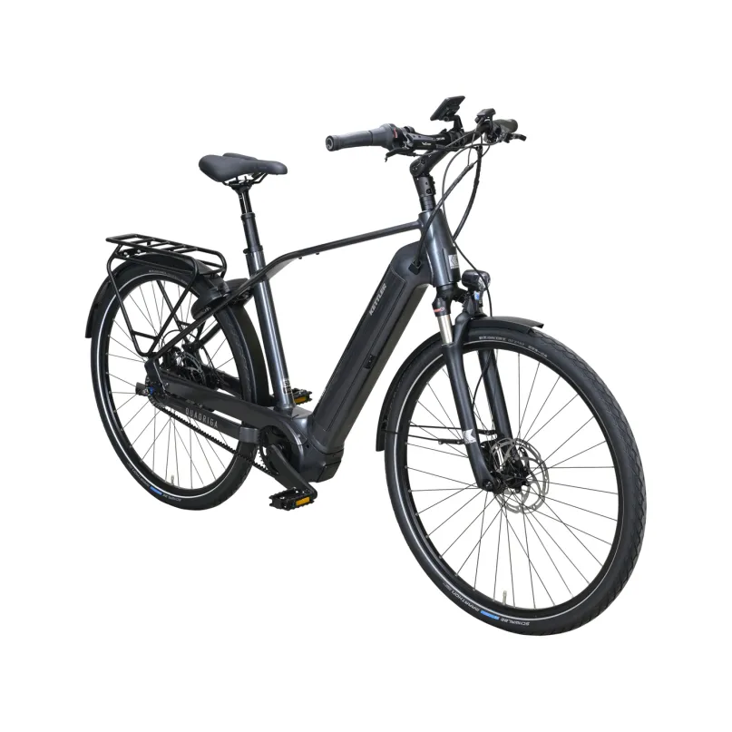 Quadriga CX5 HD Benelux Belt FL E-Bike Trekkingrad Herren 28" grau