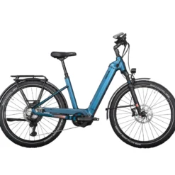 Quadriga Town & Country Pro CX11LG E-Bike Trekking Tiefeinsteiger 27.5" blau