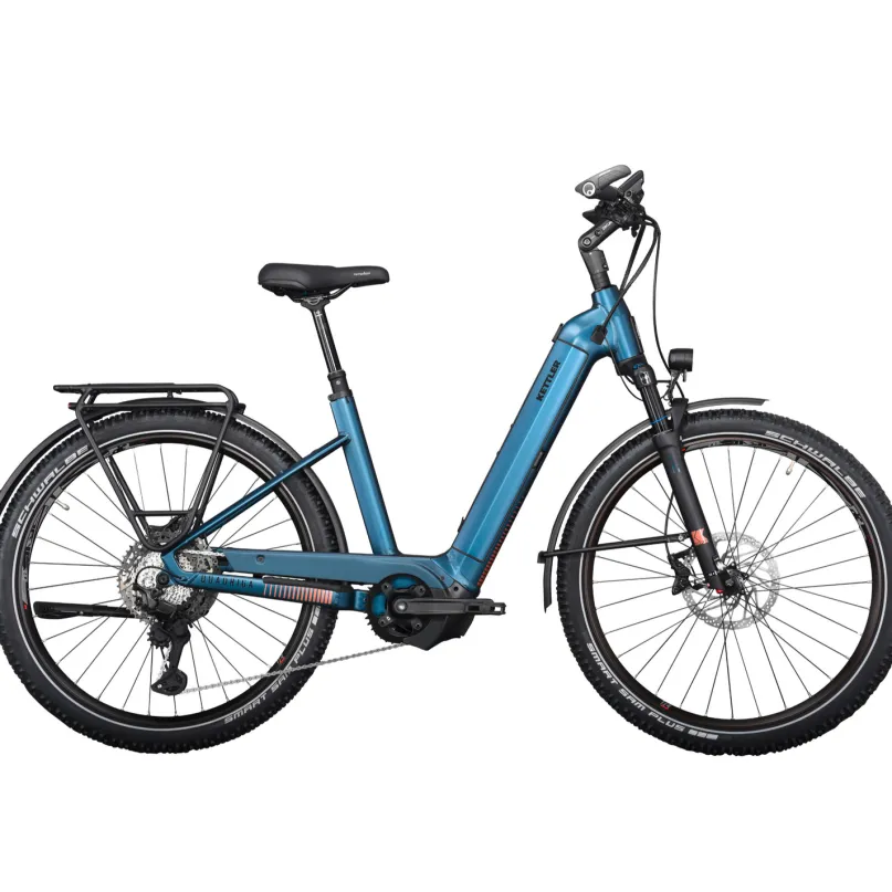 Quadriga Town & Country Pro CX11LG E-Bike Trekking Tiefeinsteiger 27.5" blau