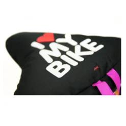 Saddle Cover Sattelbezug Fahrrad I Love My Bike schwarz