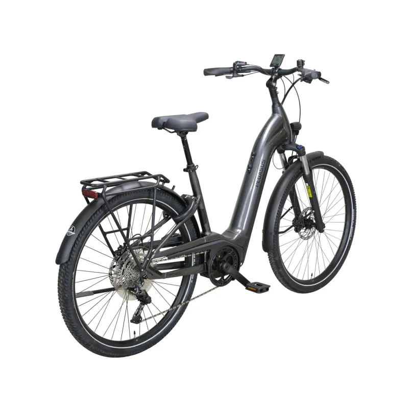 Savino EVO 10 Lite E-Bike Trekkingrad Tiefeinsteiger 28" silber