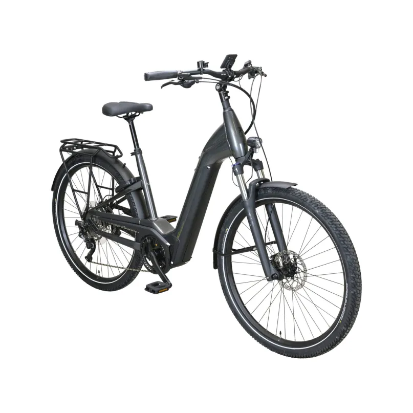 Savino EVO 10 Lite E-Bike Trekkingrad Tiefeinsteiger 28" silber