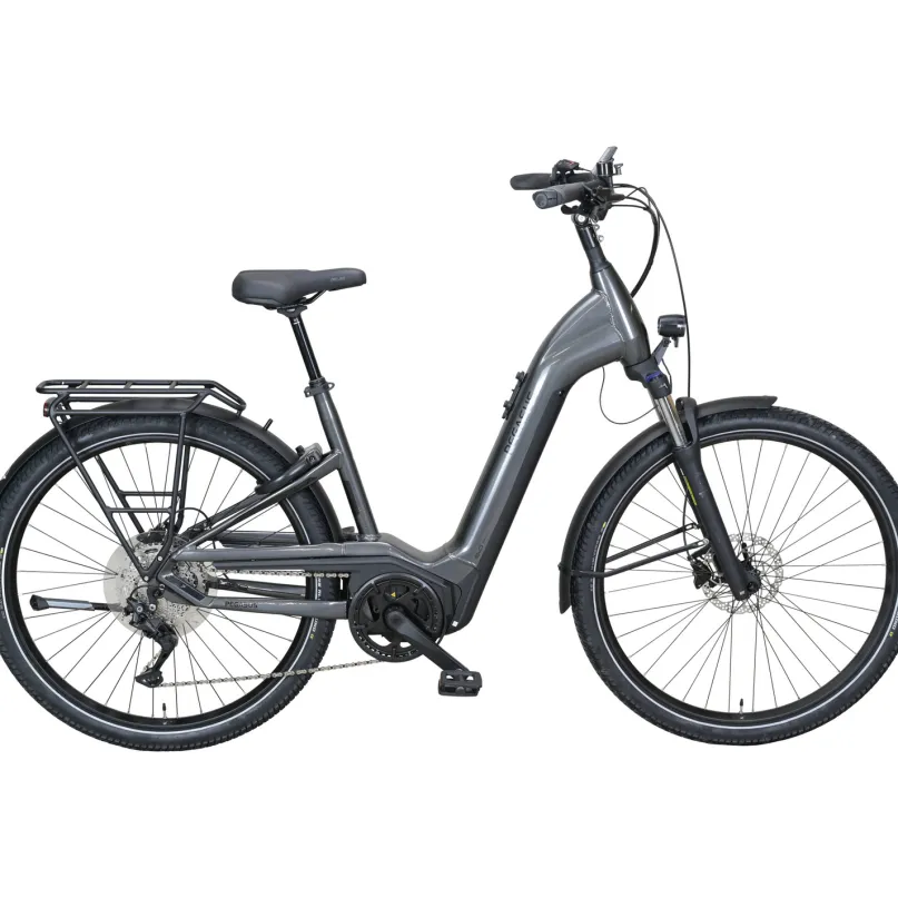 Savino EVO 10 Lite E-Bike Trekkingrad Tiefeinsteiger 28" silber