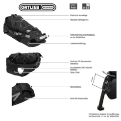 Seat-Pack 11 L Bikepacking-Satteltasche braun