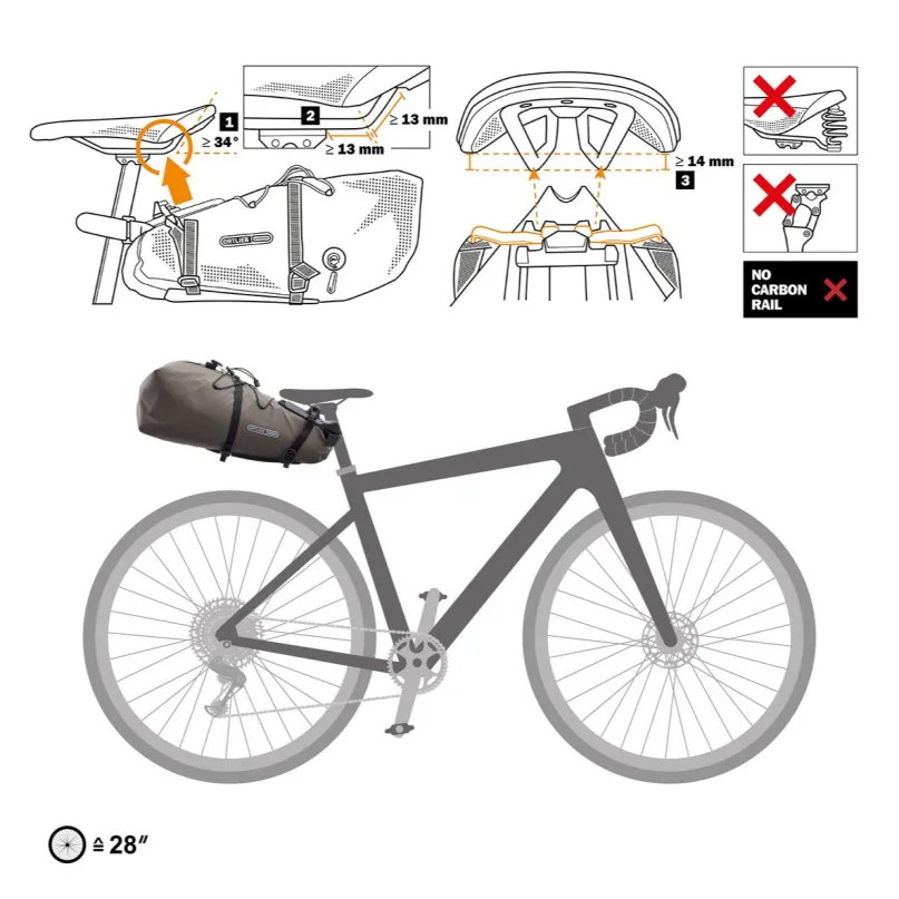 Seat-Pack QR 13 L Satteltasche braun
