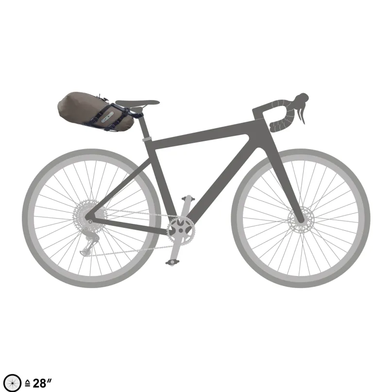 Seat-Pack QR Satteltasche Fahrrad 7,5 l braun
