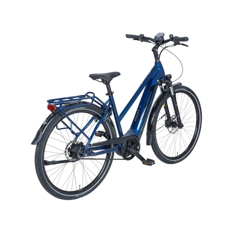 Solero EVO 8 R Belt E-Bike City Bike Trapez 28" blau