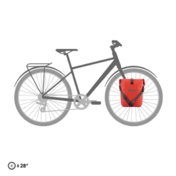 Sport-Roller Plus Fahrradtasche rot