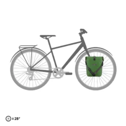 Sport-Roller Plus Fahrradtasche grün