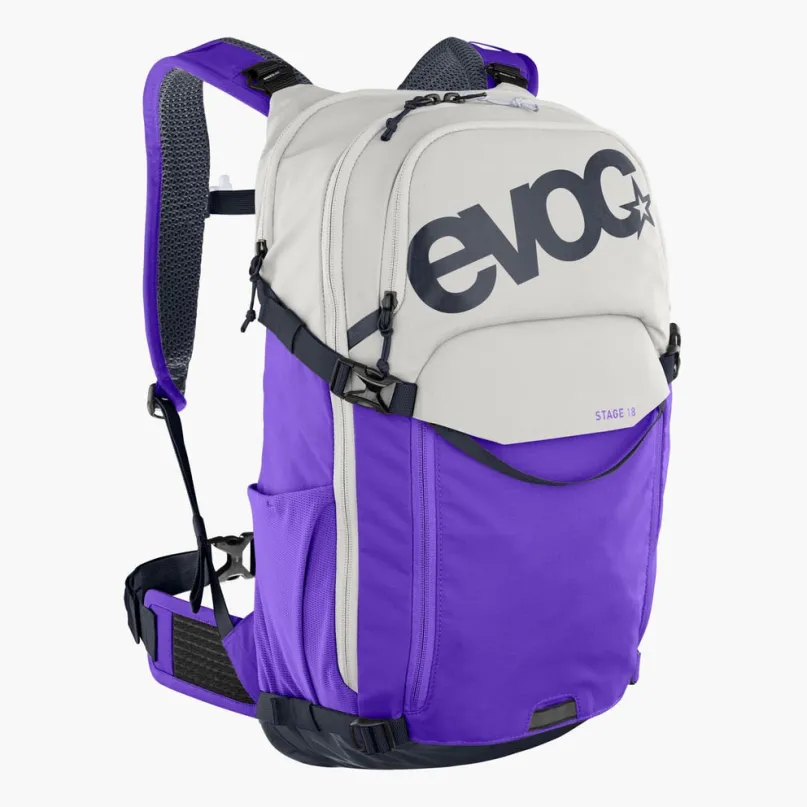 Stage 18 Fahrradrucksack grau-lila