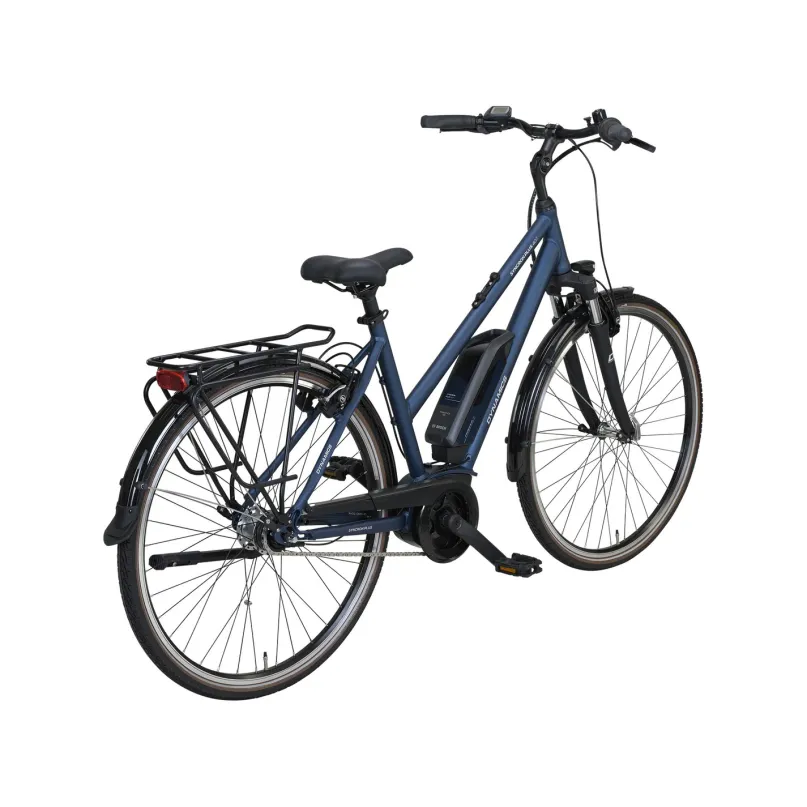 Syncron Plus 407 E-Bike City Bike Trapez 28" blau