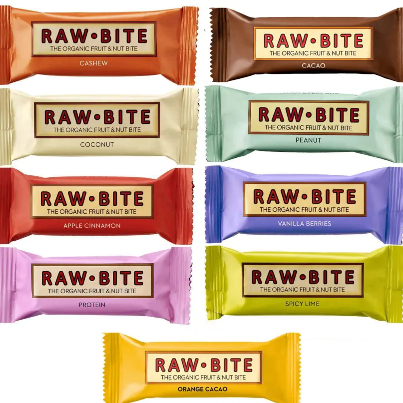 The Organic Fruit Nut Bite Energieriegel vegan Box (12 x 50 g)