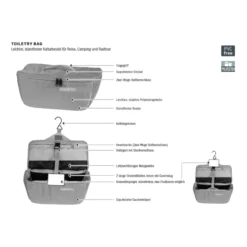 Toiletry Bag Organizer für Fahrradtasche