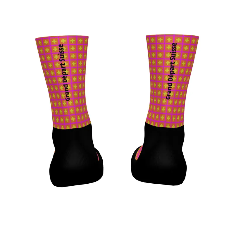 Tour de France Femmes Suisse Fahrrad Socken