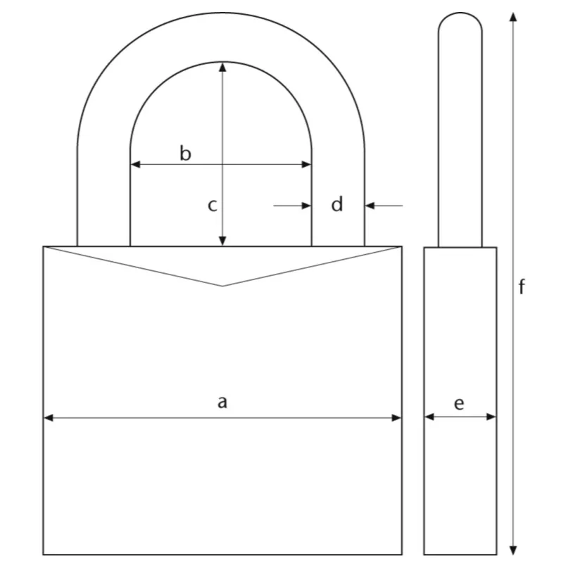 147TSA/30 B Kofferschloss