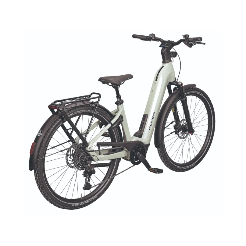 Upstreet 7.10 Comfort E-Bike Cityrad Tiefeinsteiger 29" grün