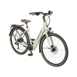 Urbanico I-8 E-Bike City Bike Tiefeinsteiger 28" gruen