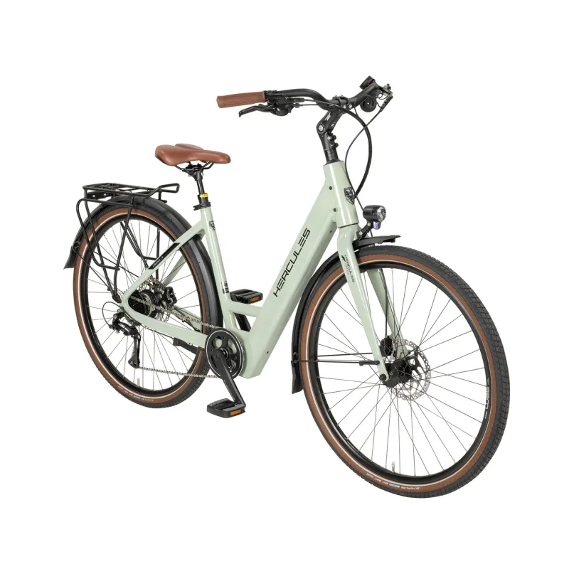 Urbanico I-8 E-Bike City Bike Tiefeinsteiger 28" gruen