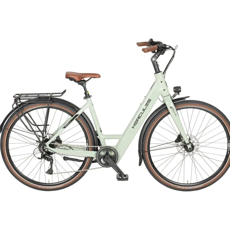 Urbanico I-8 E-Bike City Bike Tiefeinsteiger 28" gruen