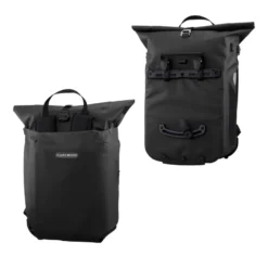 Vario Fahrrad-Packtasche/Rucksack schwarz