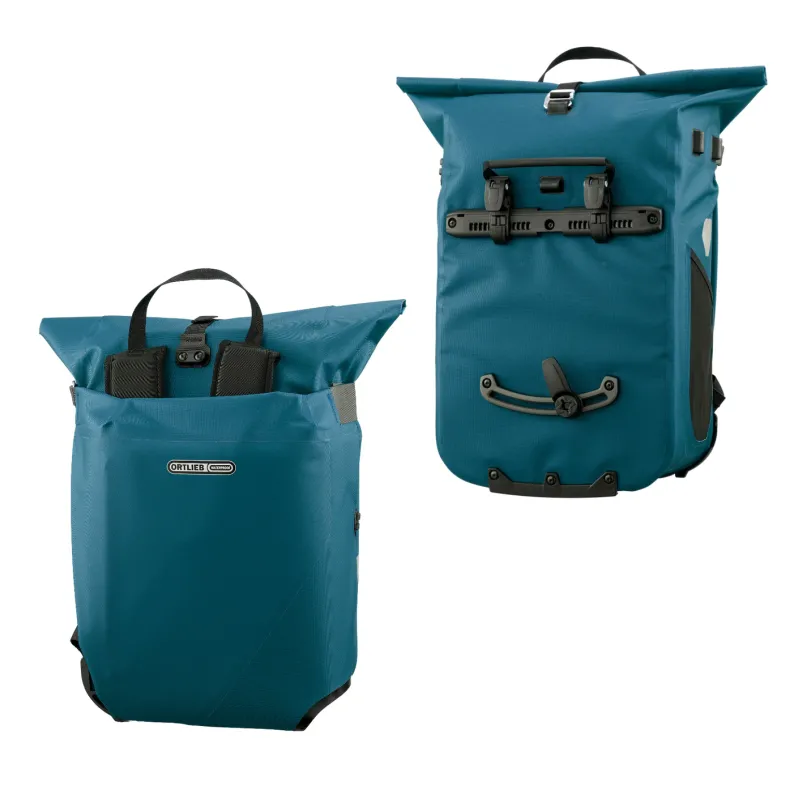 Vario Fahrrad-Packtasche/Rucksack blau