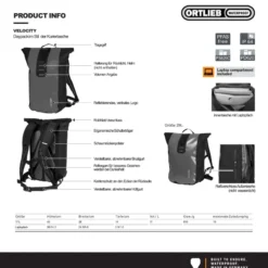 Velocity 17 L Fahrradrucksack blau