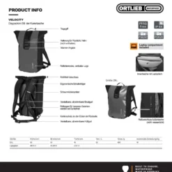 Velocity 23 L Fahrradrucksack blau