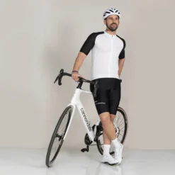 Velovibe Full Zip Radtrikot kurzarm Herren