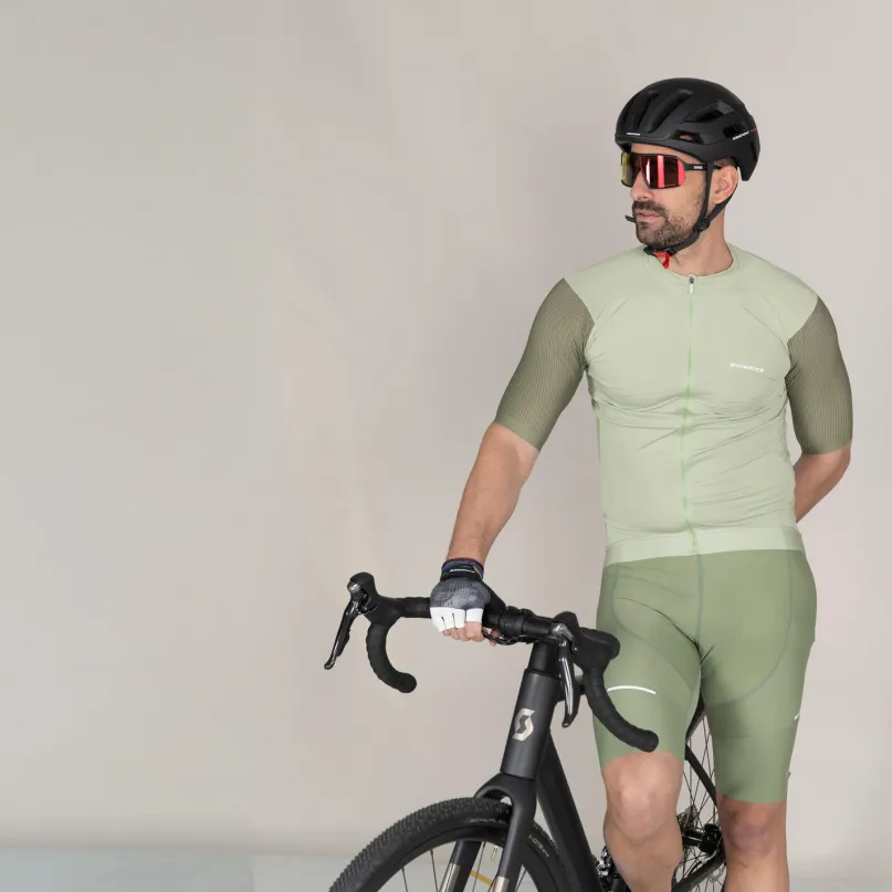 Velovibe Full Zip Radtrikot kurzarm Herren