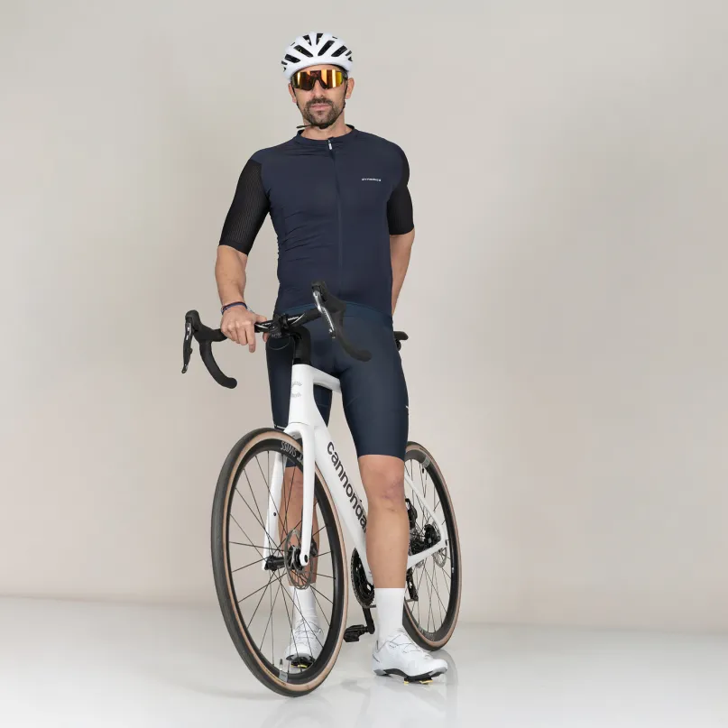 Velovibe Full Zip Radtrikot kurzarm Herren