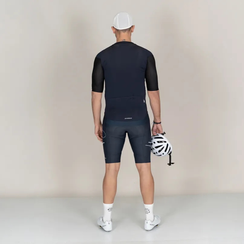 Velovibe Full Zip Radtrikot kurzarm Herren