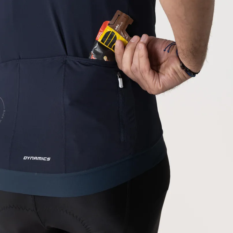 Velovibe Full Zip Radtrikot kurzarm Herren
