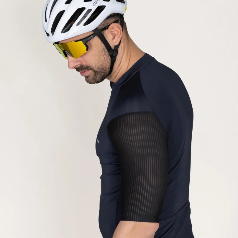Velovibe Full Zip Radtrikot kurzarm Herren
