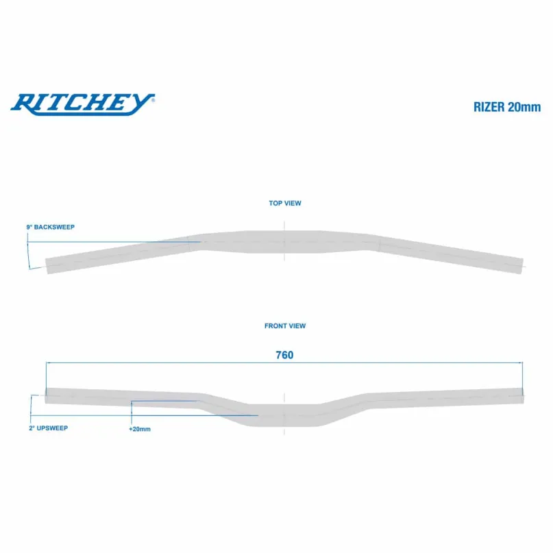 WCS Low Rizer Fahrradlenker (31,8 mm)